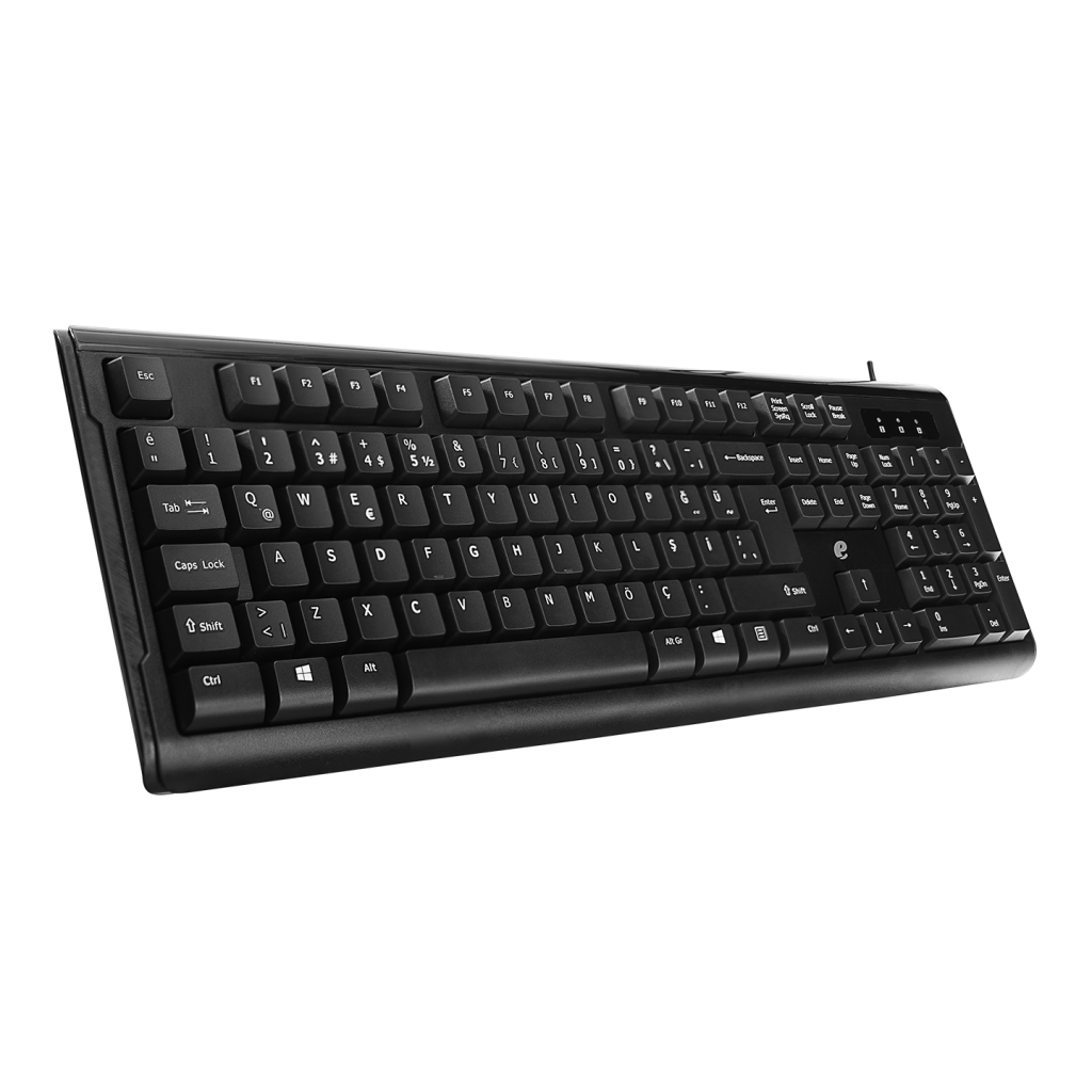 ACER eMachines, EAK9821S, Siyah, USB Kablolu, Türkçe Q, Klavye Mouse Set