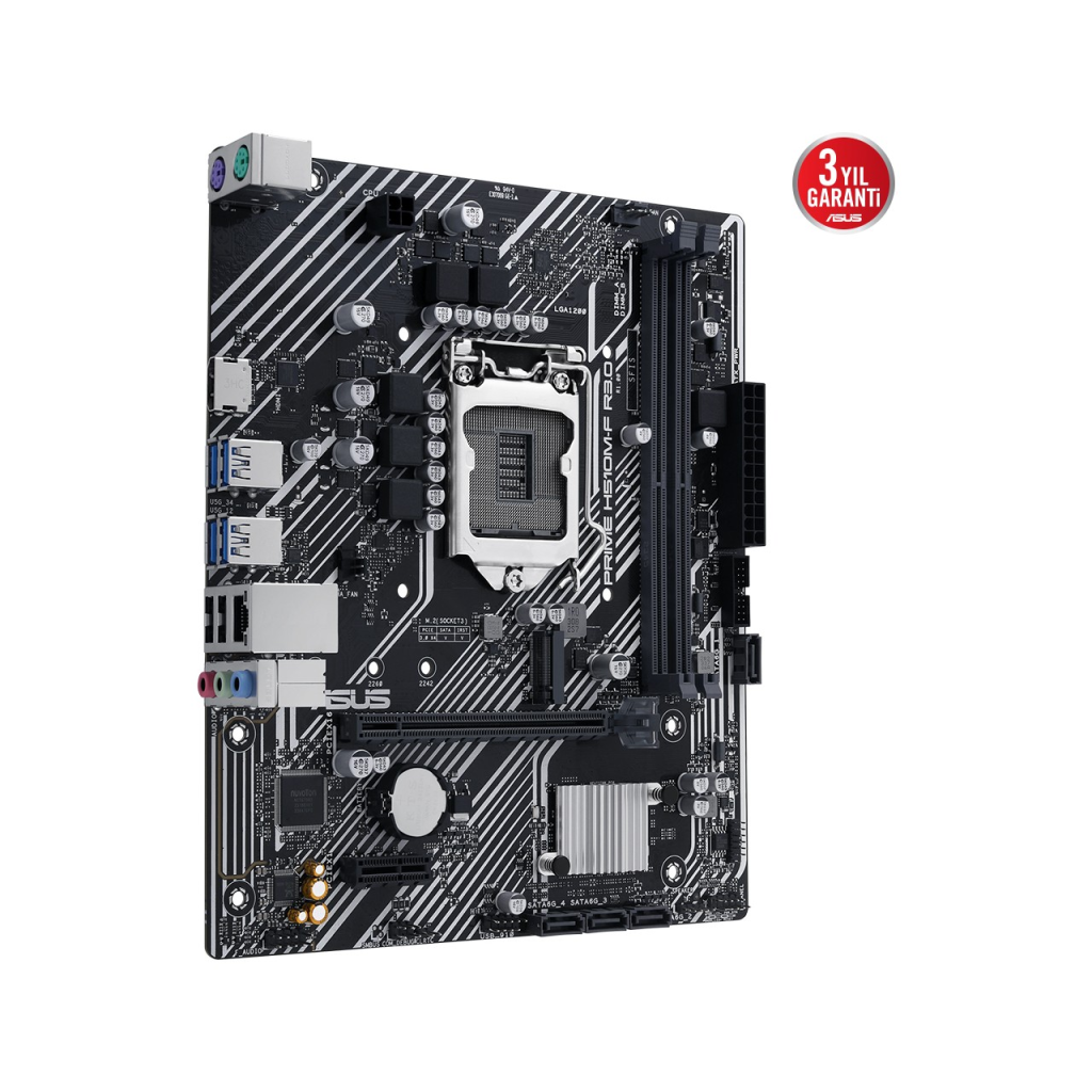 ASUS PRIME H510M-F R3.0-CSM, 2xDDR4, M.2, HDMI, 10-11.Nesil, LGA1200 Soket, Anakart