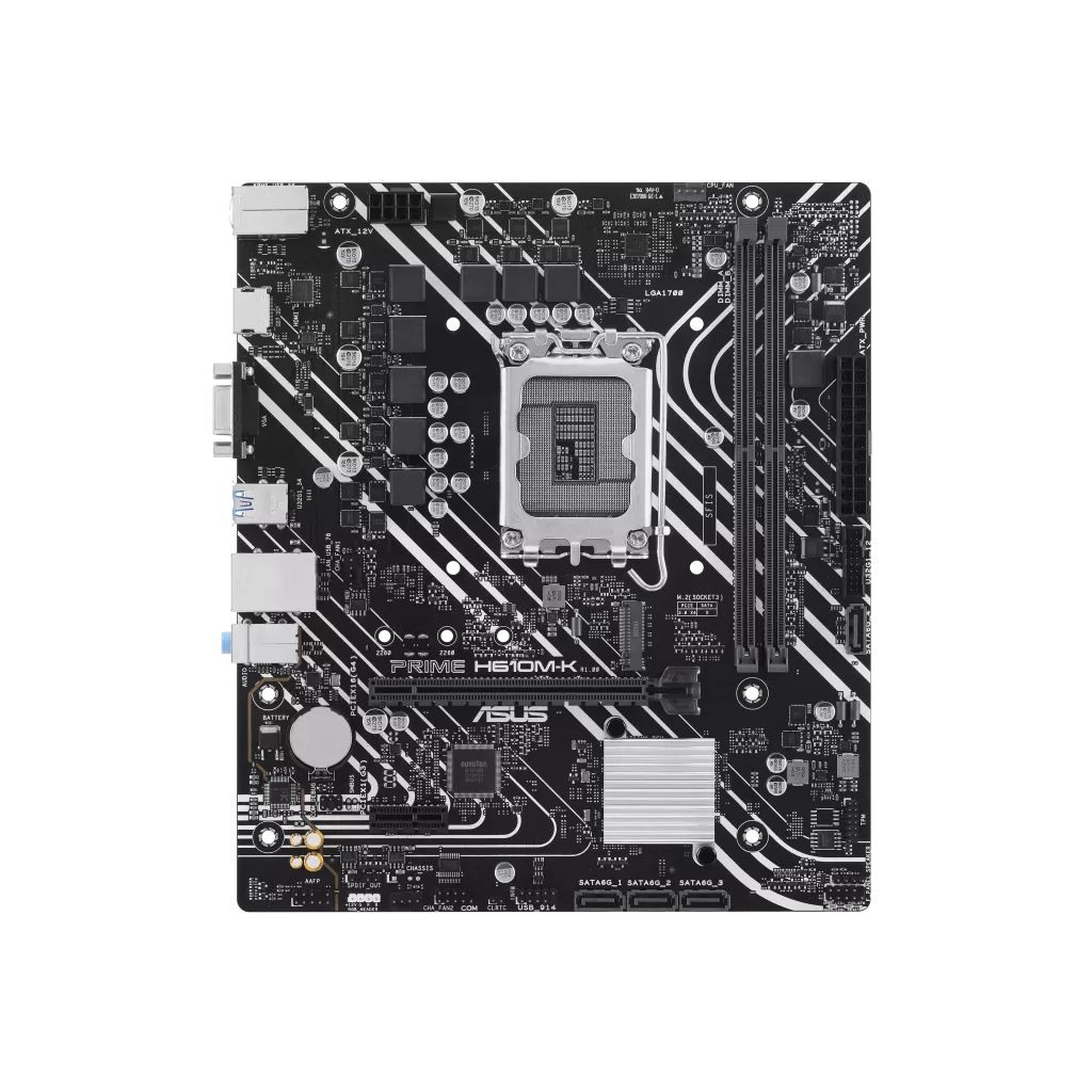 ASUS PRIME H610M-K, 2xDDR5, M.2, D-SUB, HDMI, 12-13.14.Nesil, LGA1700 Soket, Anakart