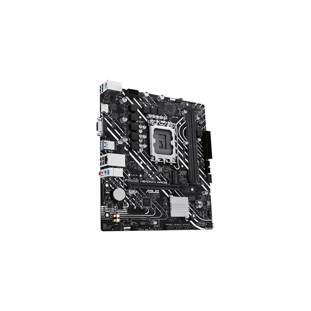 ASUS PRIME H610M-K ARGB, 2xDDR5, M.2,D-SUB, HDMI,12-13.14.Nesil, LGA1700 Soket, Anakart