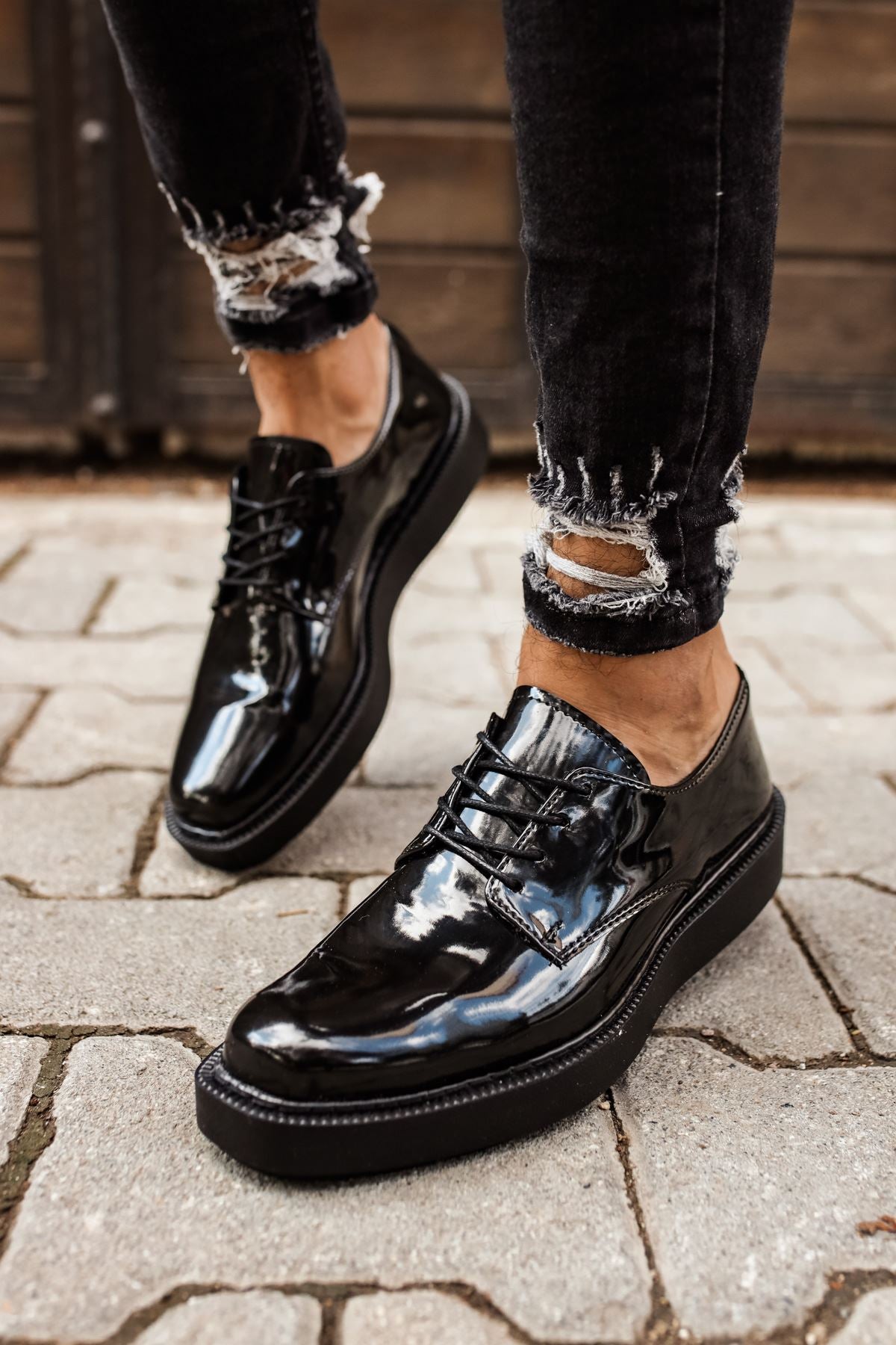 CH001 - RST Classic Lace Erkek Ayakkabı SIYAH