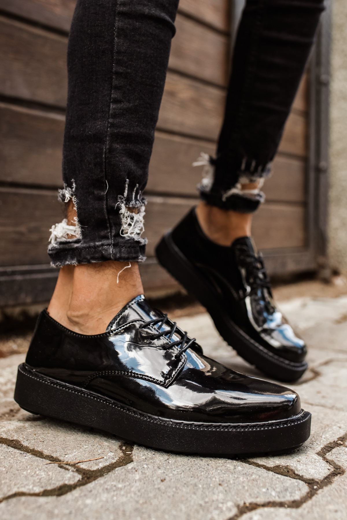 CH001 - RST Classic Lace Erkek Ayakkabı SIYAH