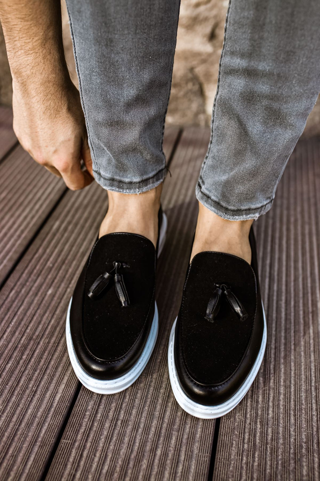 CH002 - CBT Loafer Pelle Erkek Ayakkabı SIYAH