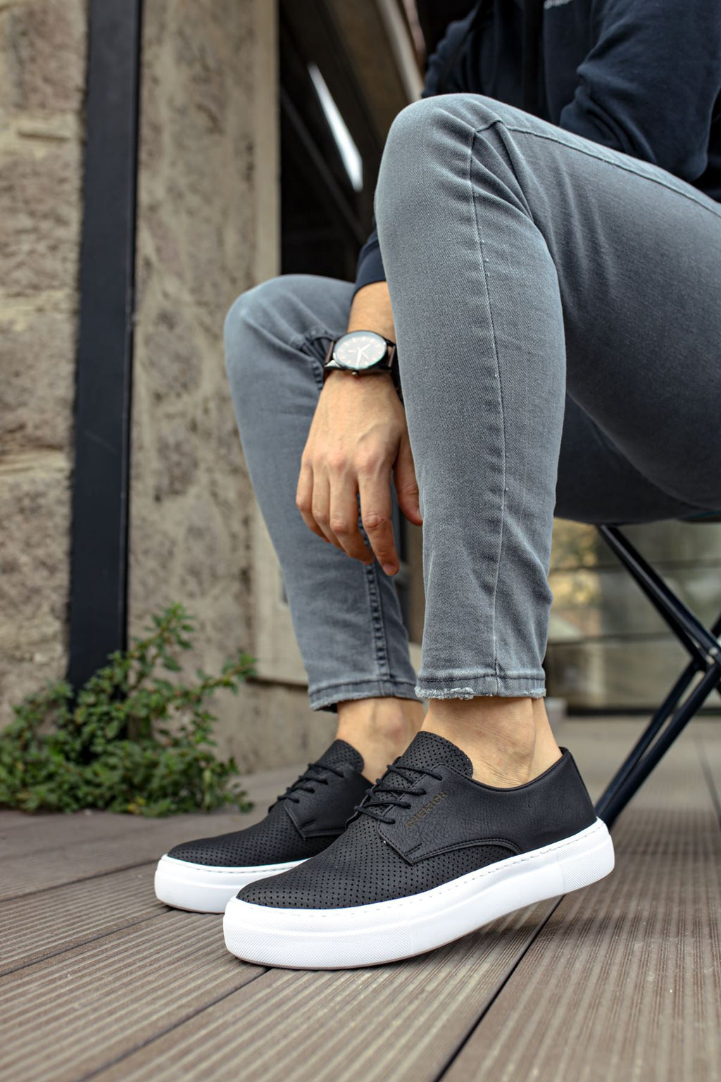 CH061 - CBT Rex Erkek Ayakkabı SIYAH