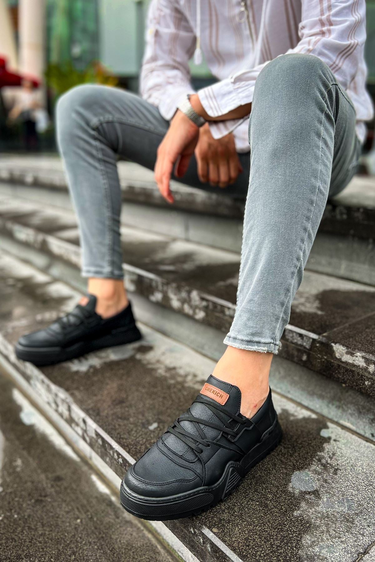 CH067 - GST Warrem Erkek Ayakkabı SIYAH/SIYAH