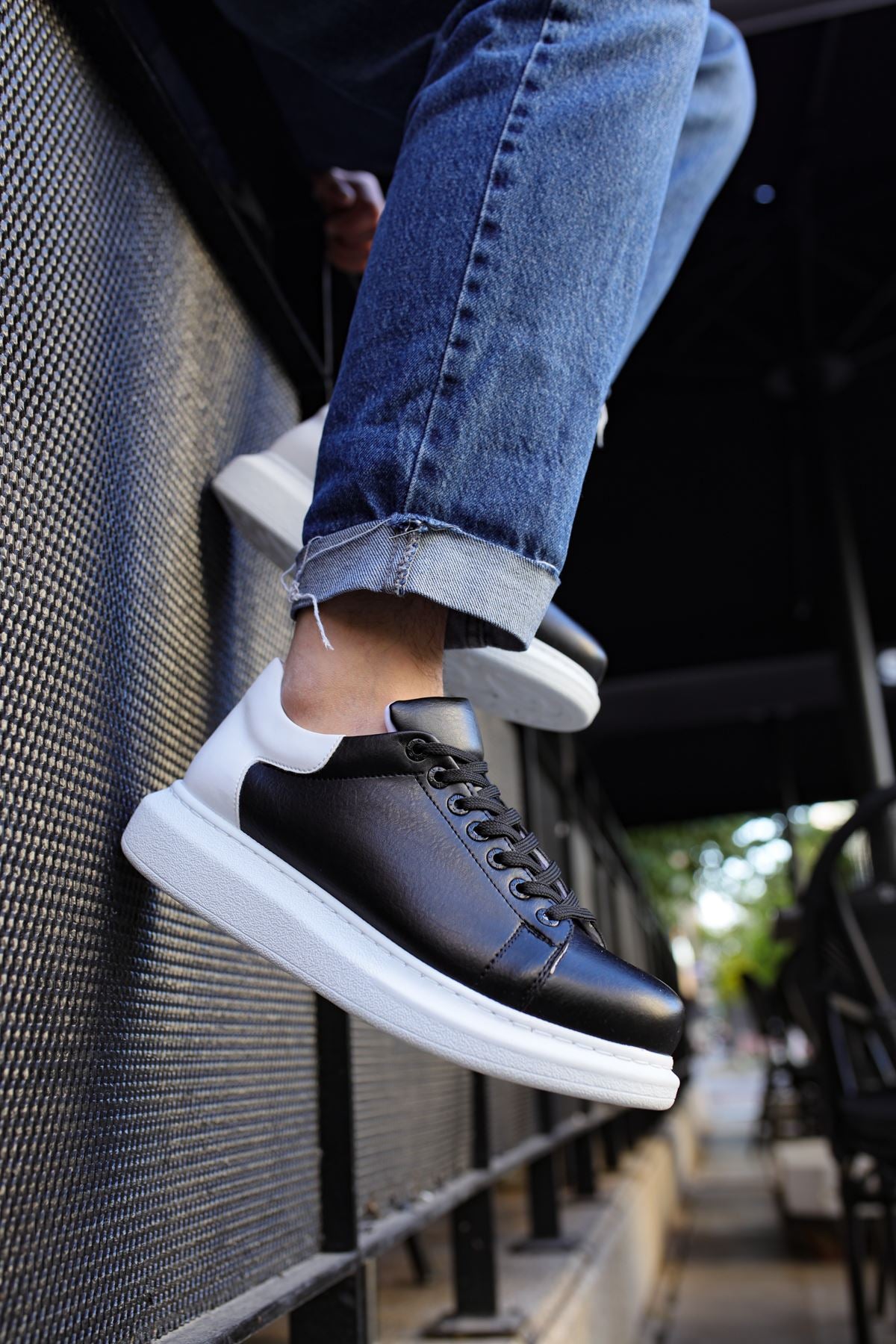 CH256 - CBT Estrella Erkek Ayakkabı SIYAH/BEYAZ