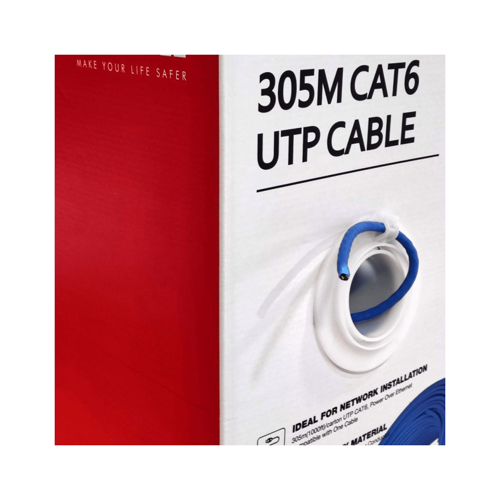 DAHUA DH-PFM923I-6UN-C, CAT6 305m, 24AWG 0.53mm, UTP, %100 Bakır, LSZH Halogen Free Kablo, Mavi Renk