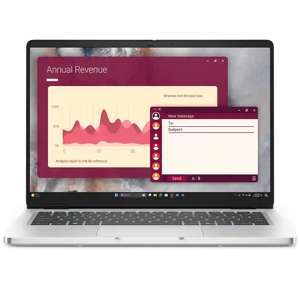 DELL Pro 14  PC14250-BTO113-U Ultra 5-235U, 14" FHD, 16Gb Ram, 512Gb SSD, Paylaşımlı Ekran Kartı, Free Dos Notebook (210290342)