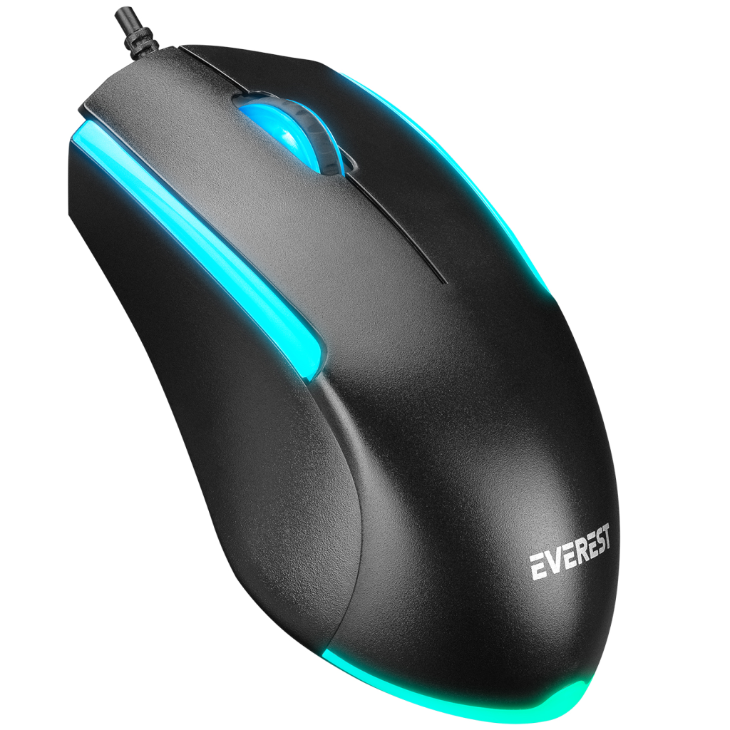 EVEREST KM-R59, FORZA, USB Kablolu, Türkçe Q, Rainbow Backlight, Memran Tuşlar, Gaming, Klavye Mouse Set