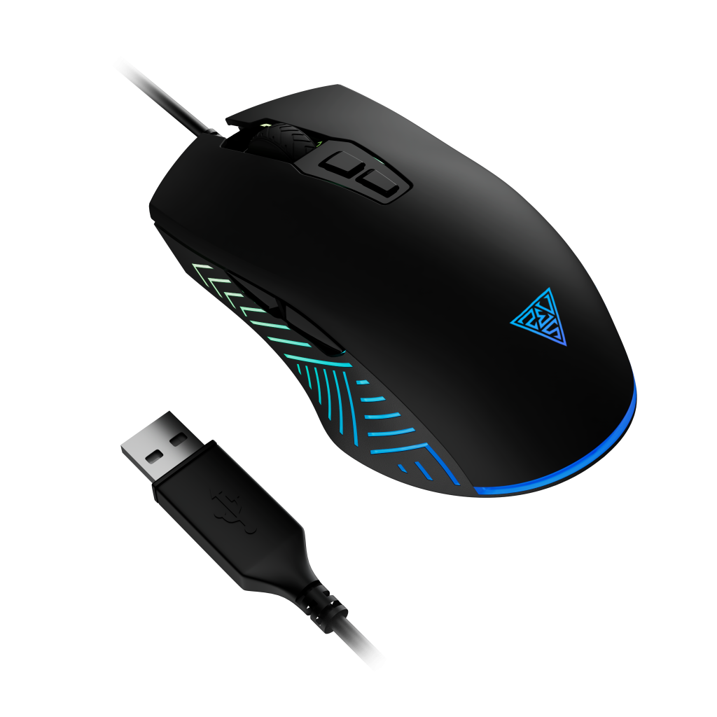GAMDIAS ZEUS E4, RGB Aydınlatma, USB Kablolu,  7 Tuşlu, Gaming Mouse, 7.200 DPI, Siyah