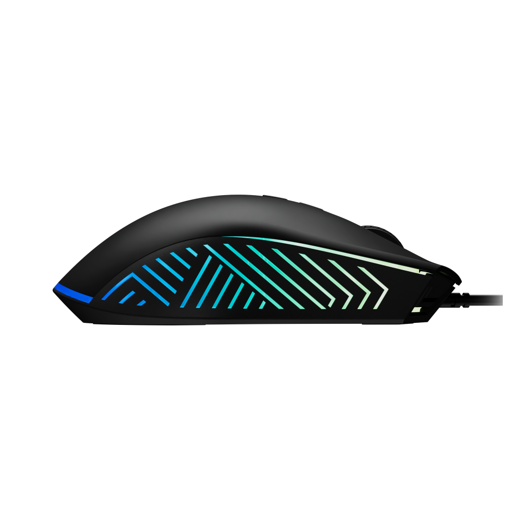 GAMDIAS ZEUS E4, RGB Aydınlatma, USB Kablolu,  7 Tuşlu, Gaming Mouse, 7.200 DPI, Siyah