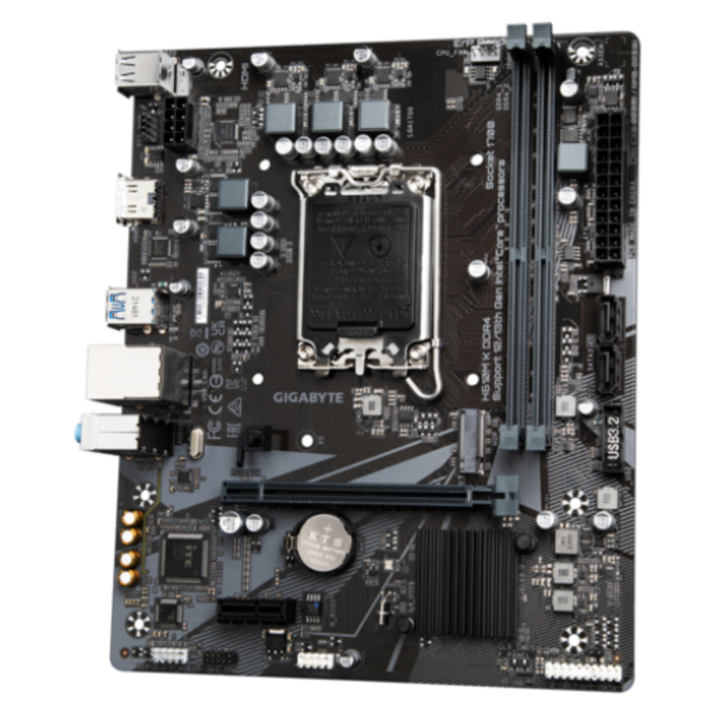 GIGABYTE H610M K DDR4, 2xDDR4, M.2, HDMI, 12-13.14.Nesil, LGA1700 Soket, Anakart
