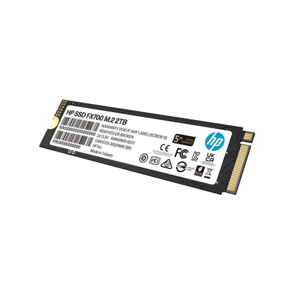 HP 8U2N5AA, FX700, 2TB, 7200/6200, Gen4, NVMe PCIe M.2, 3D NAND, SSD
