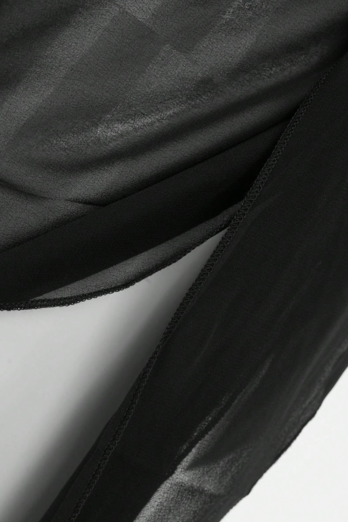 Kadın Siyah Beyaz Transparan Belden Bağlamalı Pareo 2'li – Modern ve Şık Tasarım