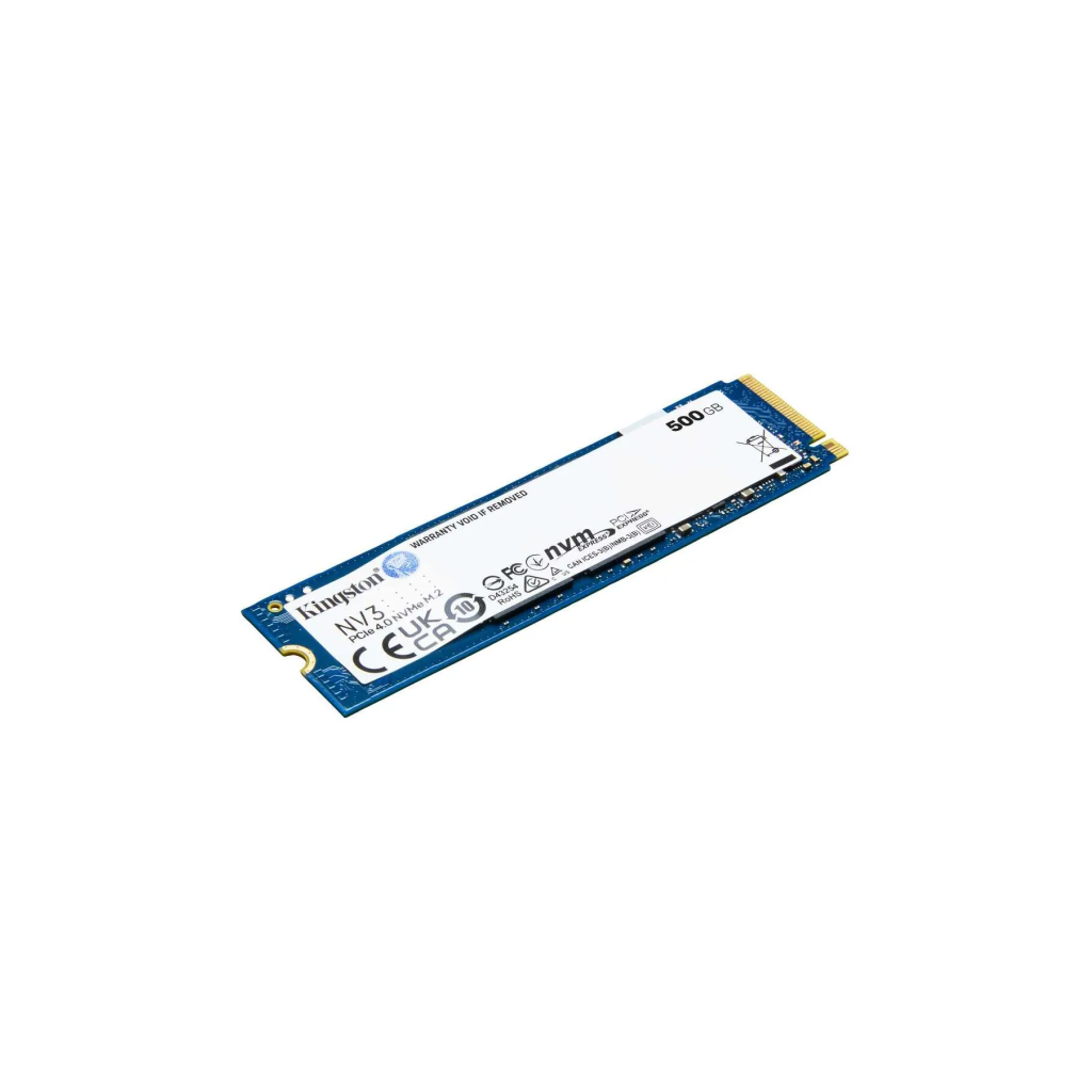 KINGSTON SNV3S/500G, NV3, 500GB, 5000/3000, Gen4, NVME PCIe M.2 2280, SSD