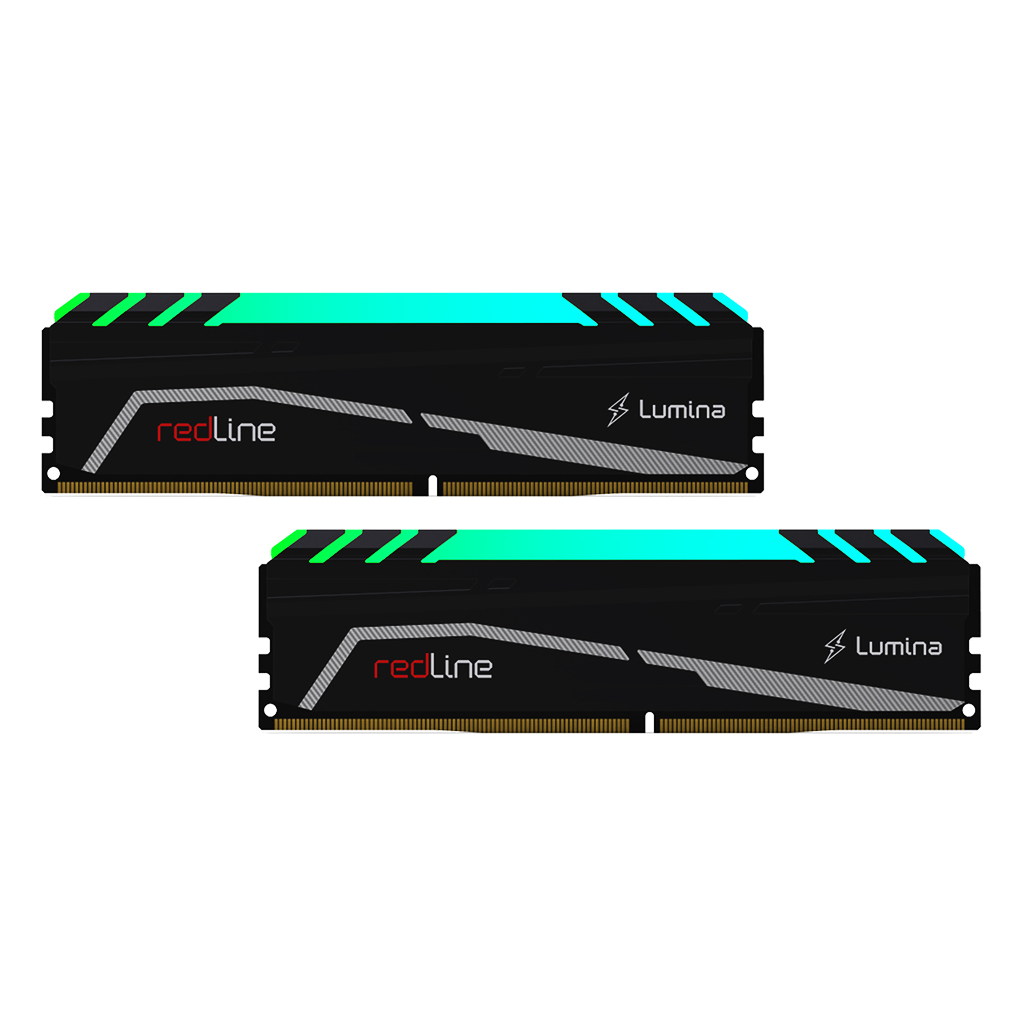 MUSHKIN redLine Lumina, MLA4C360JNNM8GX2, 2x8Gb Kit, 3600Mhz, DDR4, CL18, RGB, Desktop Gaming RAM (Soğutuculu)