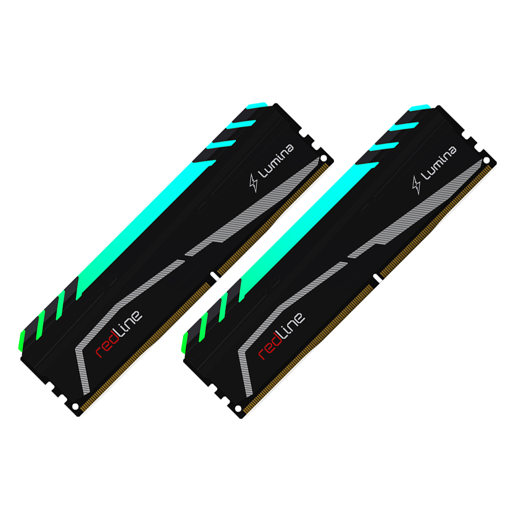MUSHKIN redLine Lumina, MLA4C360JNNM8GX2, 2x8Gb Kit, 3600Mhz, DDR4, CL18, RGB, Desktop Gaming RAM (Soğutuculu)