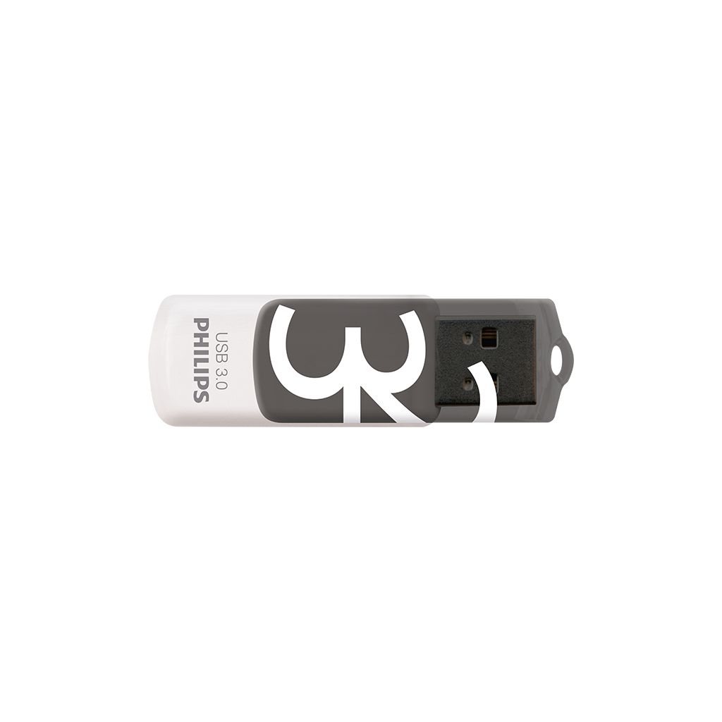PHILIPS FM32FD00B, 32GB, USB 3.0, Vivid, Gölge Grisi, Flash Disk