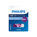 PHILIPS FM64FD05B, 64GB, USB 2.0, Vivid, Mor, Flash Disk
