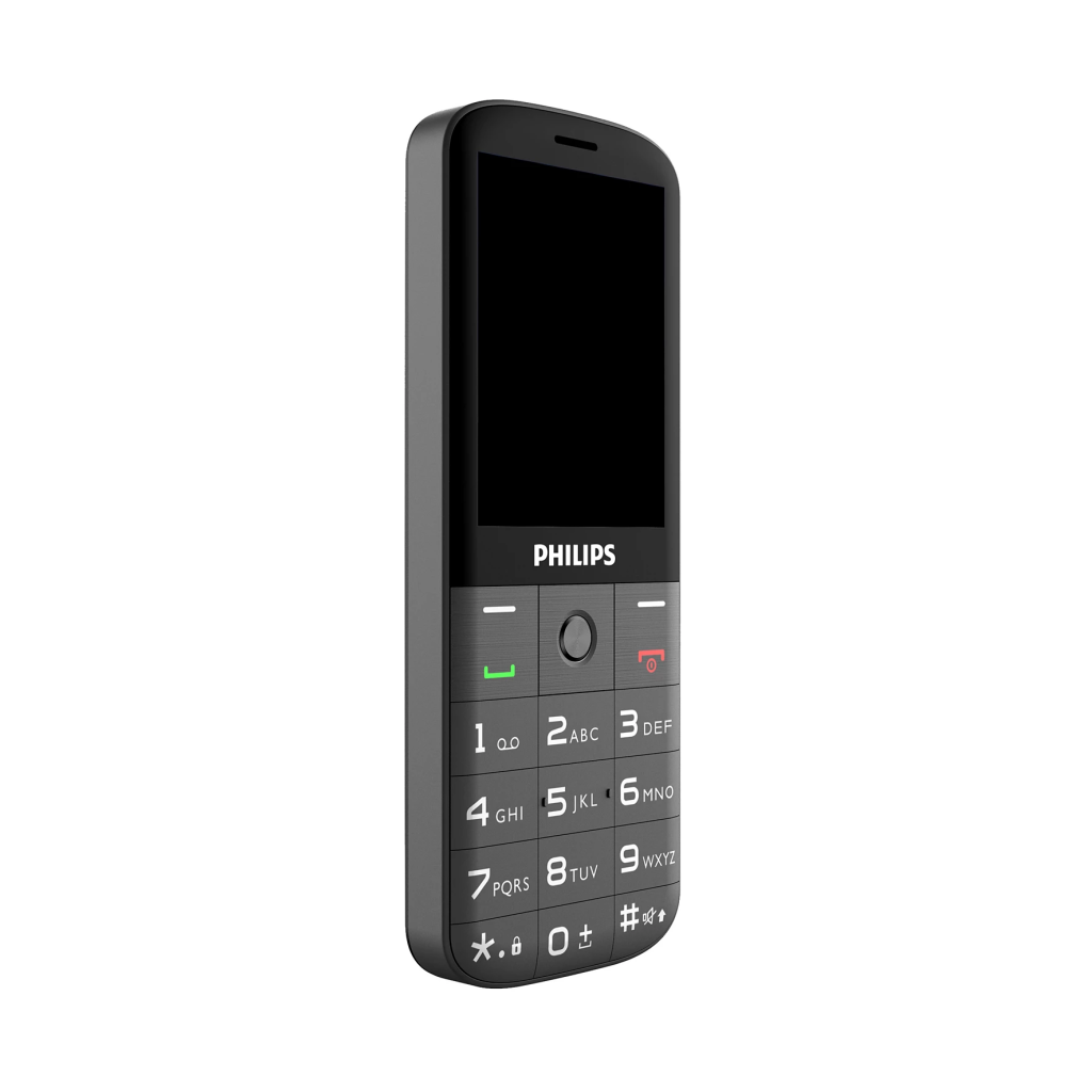 PHILIPS Xenium E227, 32Mb, Siyah, 32Mb Ram, 2,8inc Ekran, Arka Kamera, Çift Sim Desteği, FM Radyo, 1700mAh Pil, El Feneri, Türkiye KVK Garantili