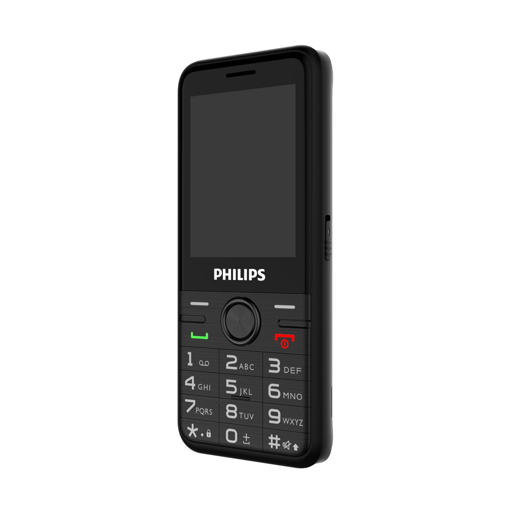 PHILIPS Xenium E6500, 128Mb, Siyah, 48Mb Ram, 2,4inc Ekran, Arka Kamera, 4G Çift Sim Desteği, FM Radyo, 1700mAh Pil, El Feneri, Türkiye KVK Garantili