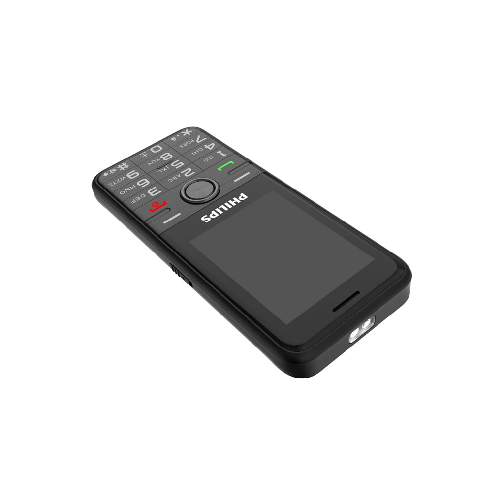 PHILIPS Xenium E6500, 128Mb, Siyah, 48Mb Ram, 2,4inc Ekran, Arka Kamera, 4G Çift Sim Desteği, FM Radyo, 1700mAh Pil, El Feneri, Türkiye KVK Garantili