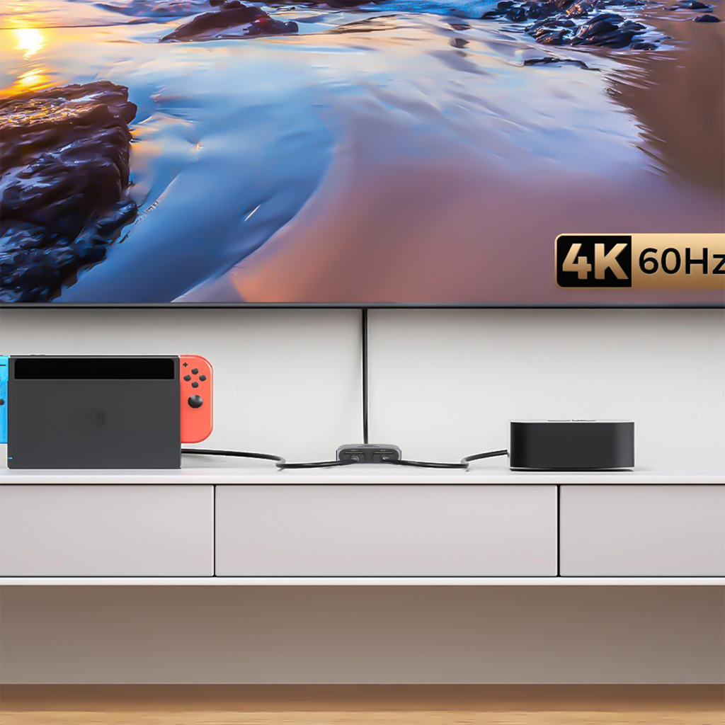 S-LINK SL-LU602, 2xHDMI, 4K, 60Hz, Monitör Çoklayıcı (1PC-2Monitör veya 2PC- 1Monitör) Çift Yönlü Switch