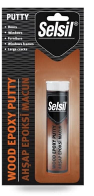 Selsil Epoxy 2 Bileşenli Macun Ahşap Yapıştırıcı 57 Gr