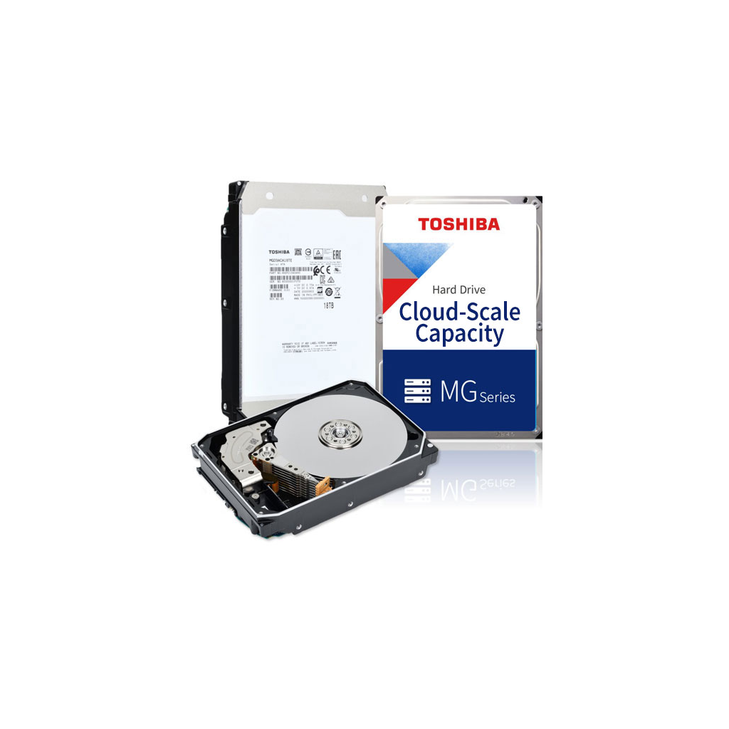 TOSHIBA ENTERPRISE, MG10AFA22TE, 3.5", 22TB, 512Mb 7200 Rpm, 7/24 Güvenlik, Data Center, Nas, Server, HDD