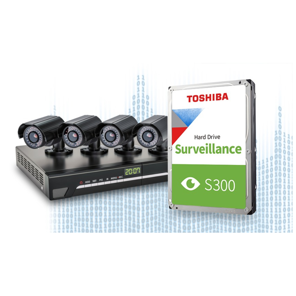 TOSHIBA S300, HDWT840UZSVA, 3.5", 4TB, 256Mb 5400 Rpm, 7/24 Güvenlik HDD