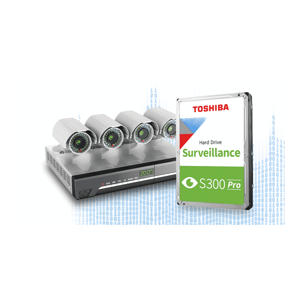 TOSHIBA S300 PRO, MD10ADA800V, 3.5", 8TB, 512Mb 7200 Rpm, 7/24 Güvenlik HDD