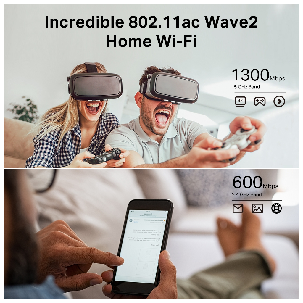 TP-LINK ARCHER C80, AC1900, 4Port, 1900Mbps, Dual Band MU-MIMO WiFi, Masaüstü, Gigabit, Router, Access Point