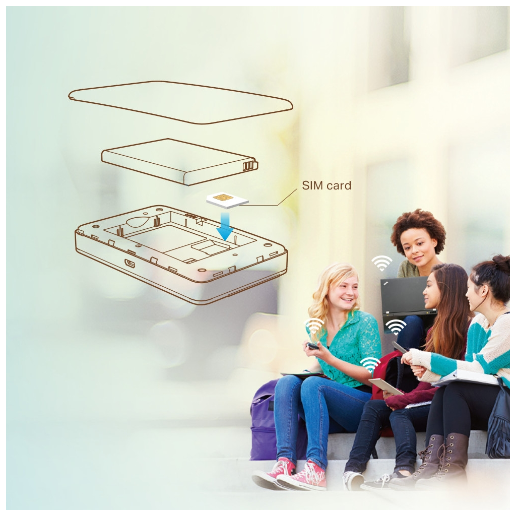 TP-LINK M7350 4G LTE Sim Yuvalı, SD Kart, 2000mAh, 150Mbps Mobile Wifi Router (10 Cihaz Desteği)